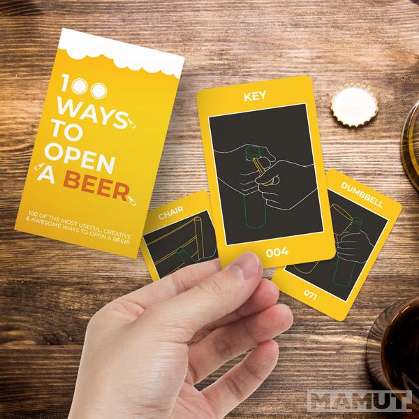 Kartice 100 WAYS TO OPEN A BEER 