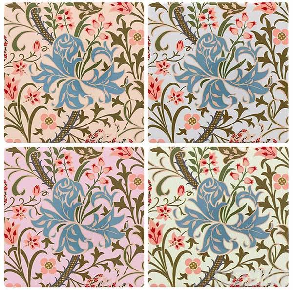 Set četiri keramička podmetača GOLDEN LILY 