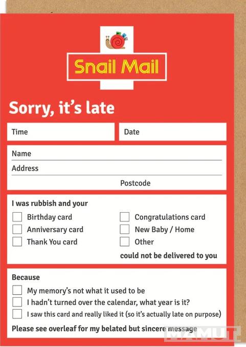 Čestitka SNAIL MAIL