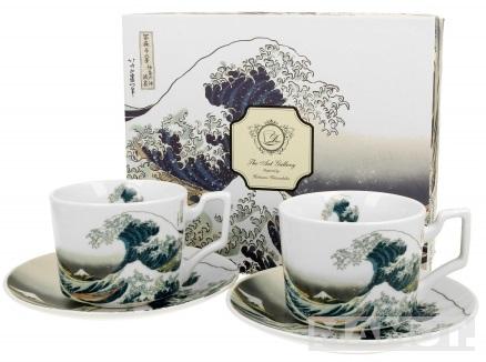 Set dve šolje  THE GREAT WAVE - K. HOKUSAI 
