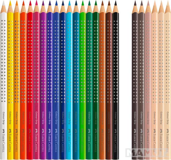 FABER CASTELL drvene bojice grip 18kom + 6 