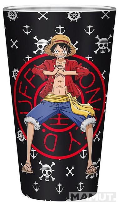 Velika staklena čaša ONE PIECE 400ml 
