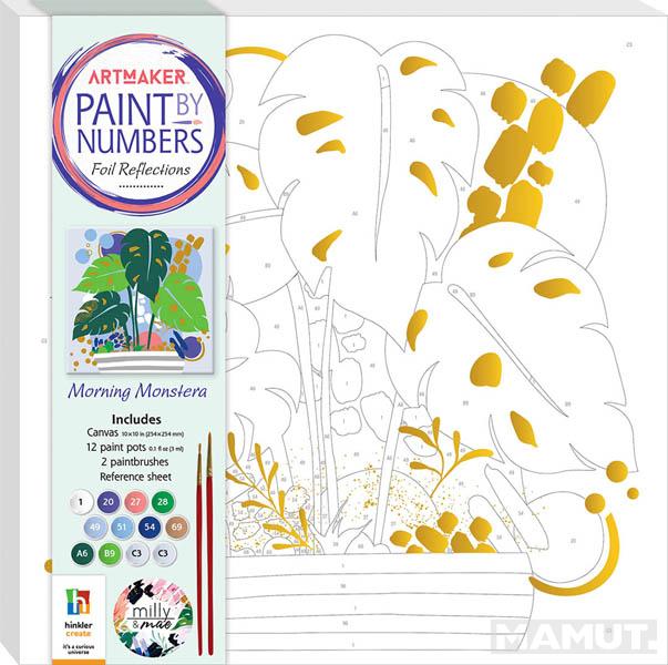 Kreativni set OBOJI PO BROJEVIMA - MONSTERA 