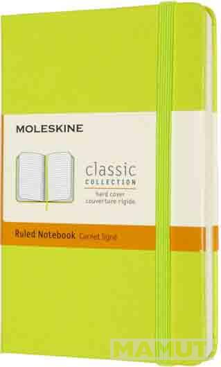Notes MoleskinRUL HARD LEMON GREEN svetlo zeleni 