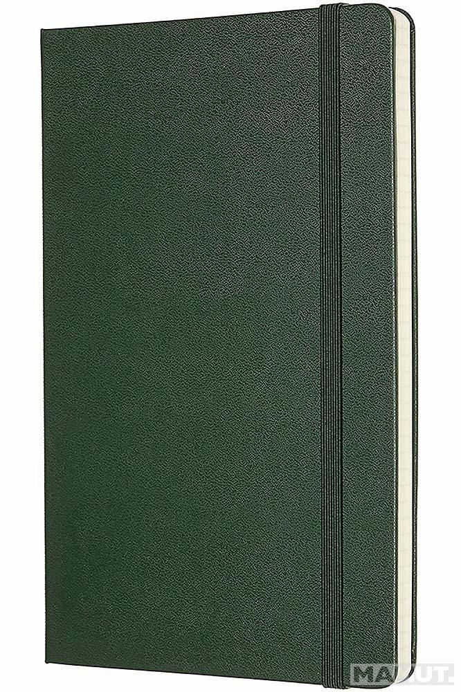Notes 13 x 21 MOLESKINE Myrtle Green, tvrdi povez, na kvadratiće 