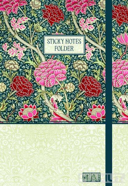 Notes A5 sa samolepljivim papirićima WILLIAM MORRIS 