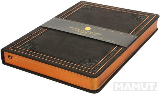 Notes VICTORIA'S JOURNALS VINTAGE - CRNI 14x20, 128 strana na linije 