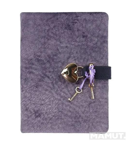 Notes sa ključićem VICTORIA'S JOURNALS HUSH-HUSH 160 strana na linije 