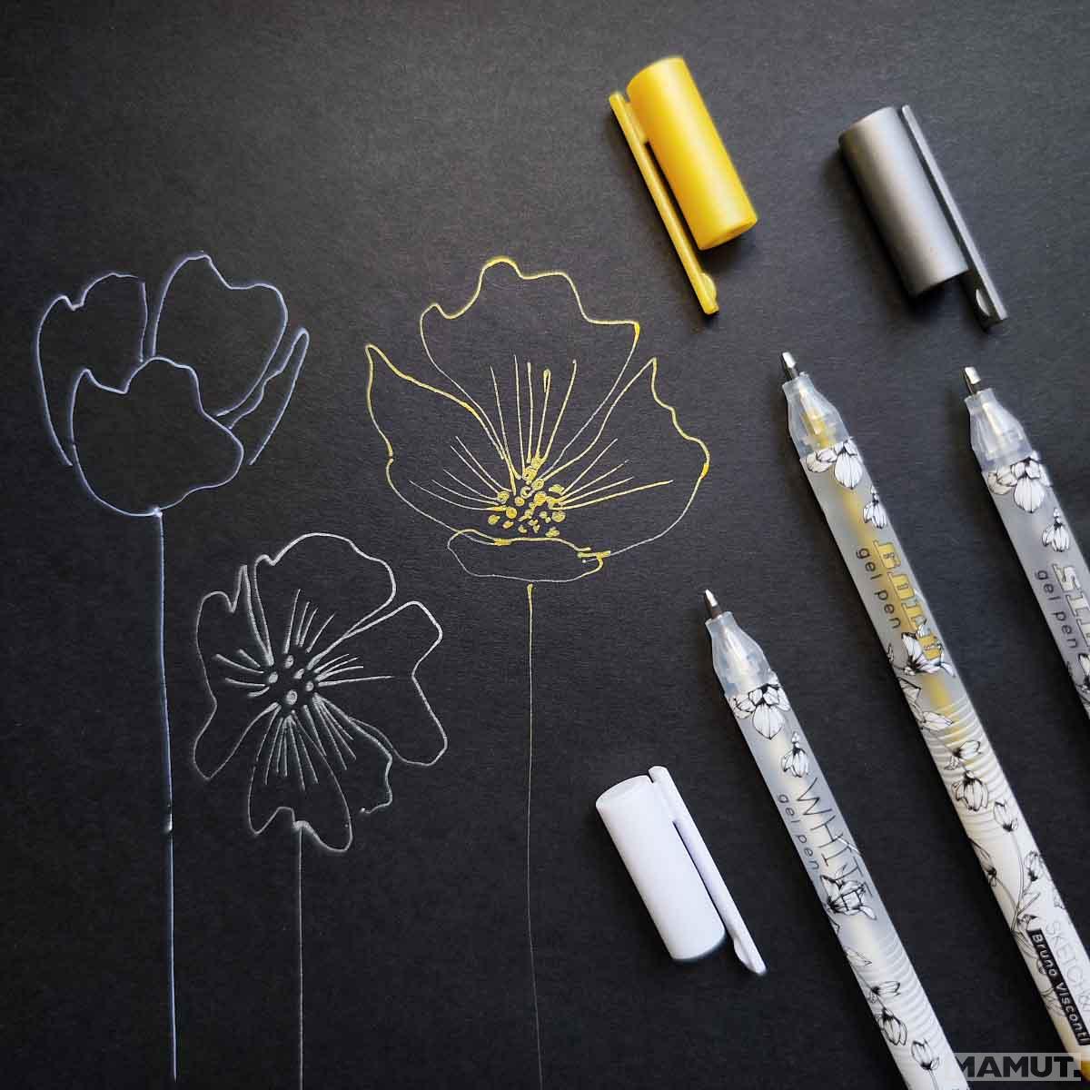 Gel pen SKETCH&ART, 3 kom, 0,8mm 