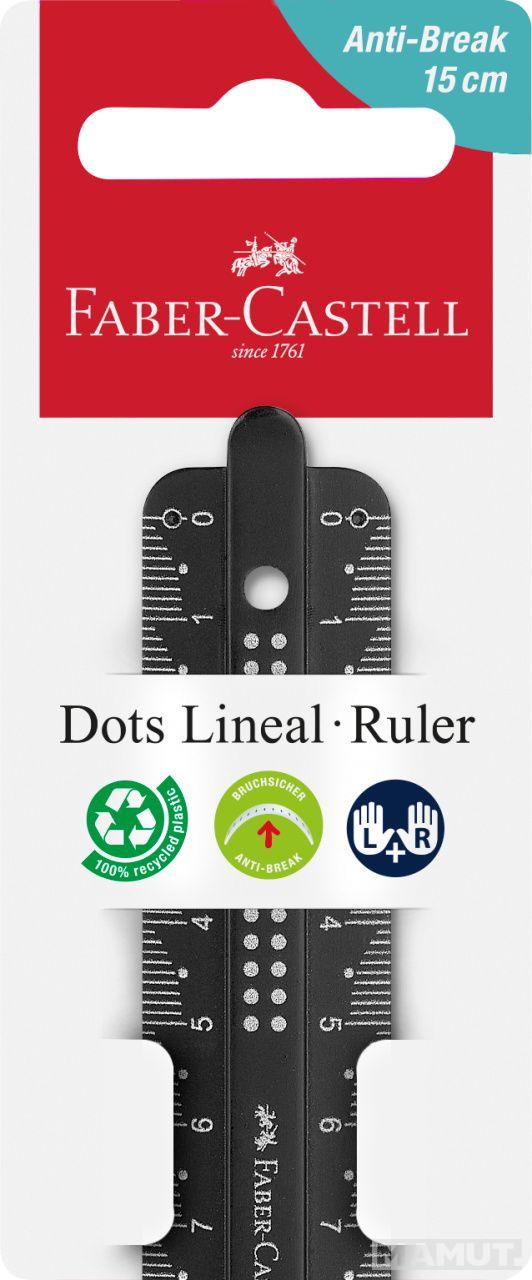 FABER CASTELL lenjir DOTS 15cm flex 