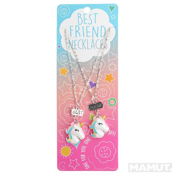Set dve ogrlice BFF JEDNOROG METALNI 