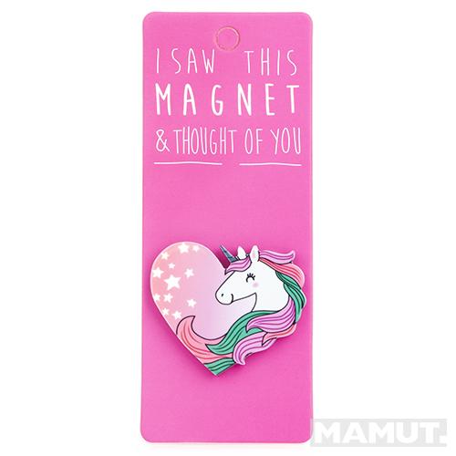 Magnet za frižider I SAW THIS MAGNET Unicorn Heart 