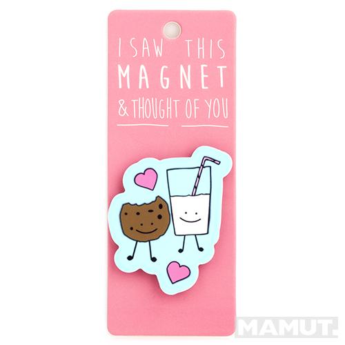 Magnet za frižider I SAW THIS MAGNET Milk & Cookies 