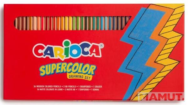 Drvene bojice u metalnoj kutiji CARIOCA 1/40 