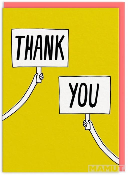 Čestitka THANK YOU (HVALA) 