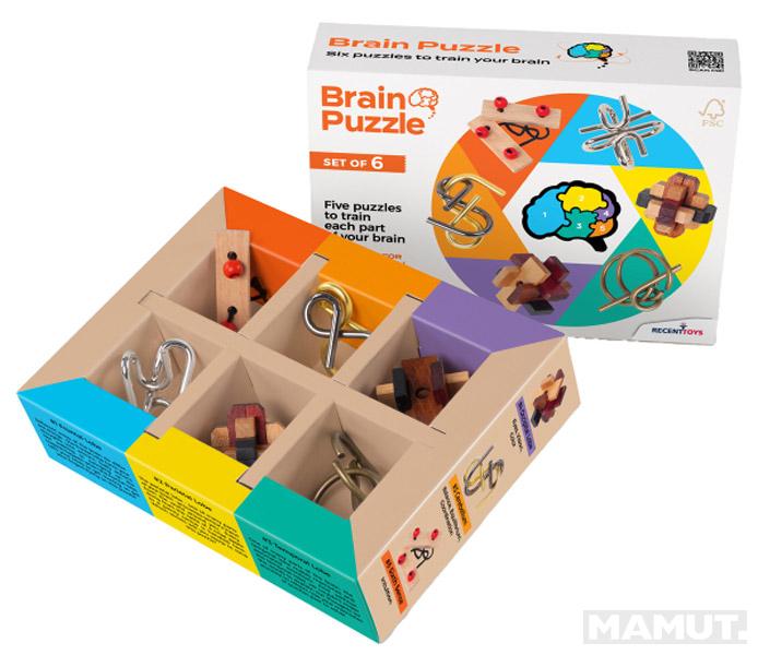IQ puzzle BRAIN PUZZLE SET OF 6 
