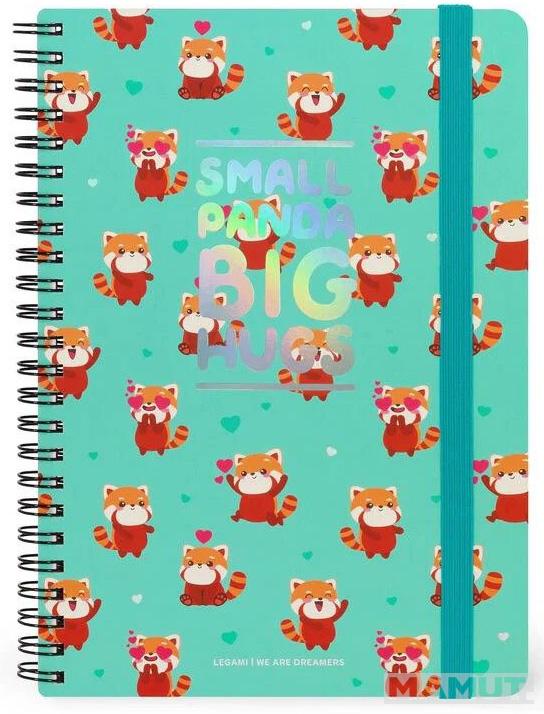 Notes sa spiralom A5 linije CRVENE PANDE 