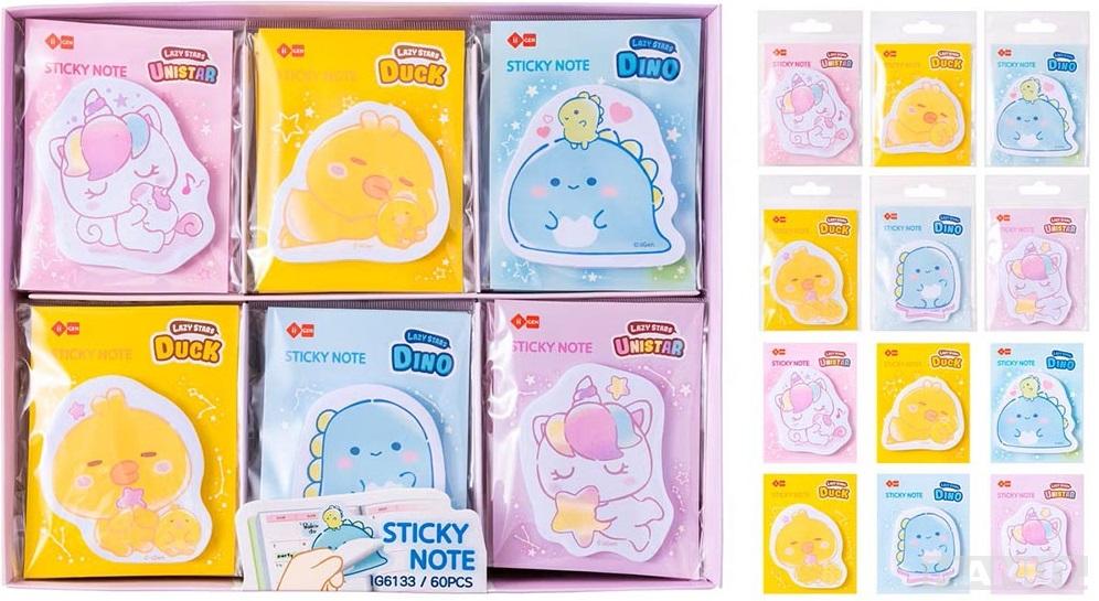 STICKY NOTE UNICORN/DUCK/DINOSAUR 