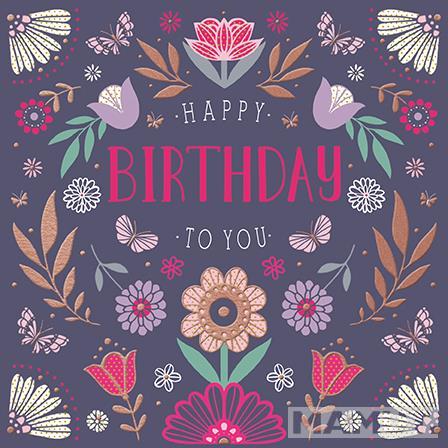 Rođendanska čestitka BIRTHDAY PATTERN 