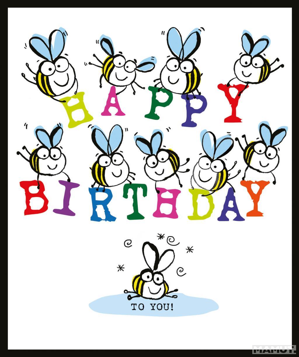 Rođendanska čestitka BEE HAPPY 