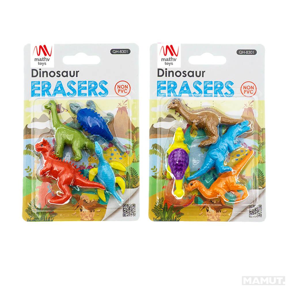 Set gumica za brisanje DINOSAURS (dve vrste) 