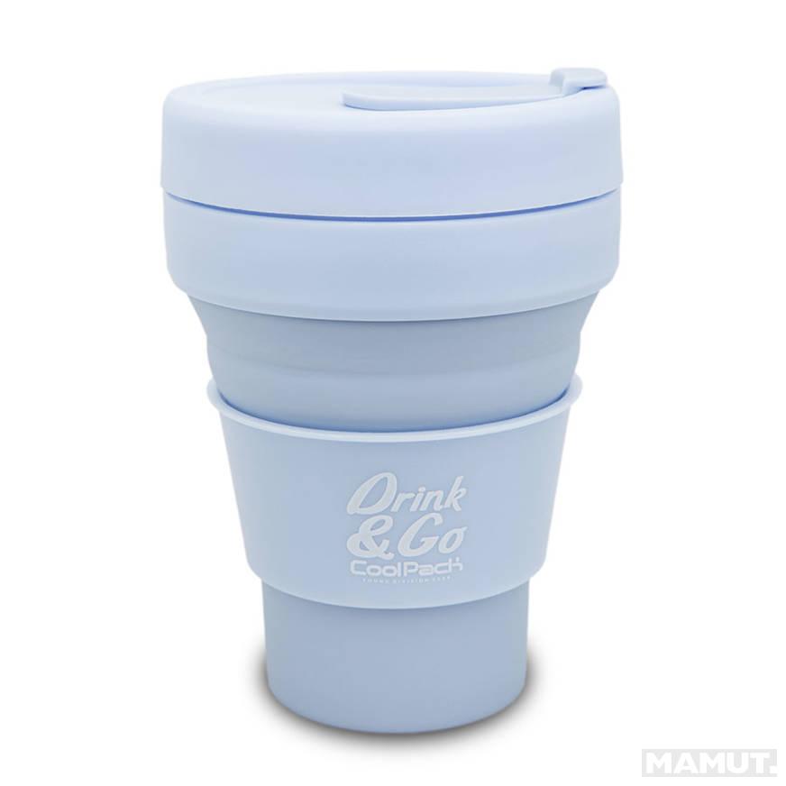 Silikonska flašica za vodu COOLPACK PASTEL POWDER BLUE 355 ml 