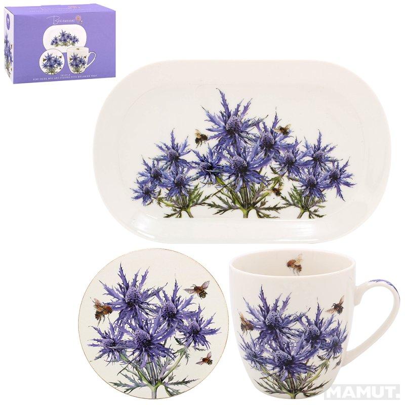 Set šolja, podmetač, tanjir THISTLE 