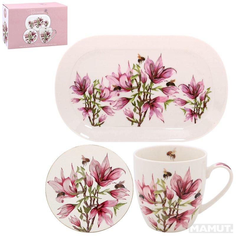 Set šolja, podmetač, tanjir MAGNOLIA 