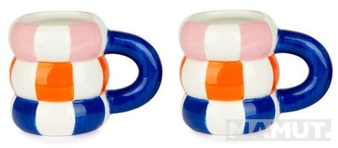 Set dve keramičke šolje 2 x 75 ml - PLAVE 
