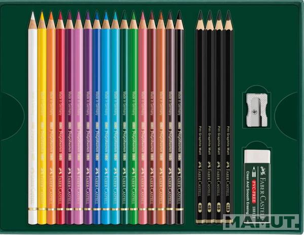 FABER CASTELL umetničke drvene bojice 23kom 