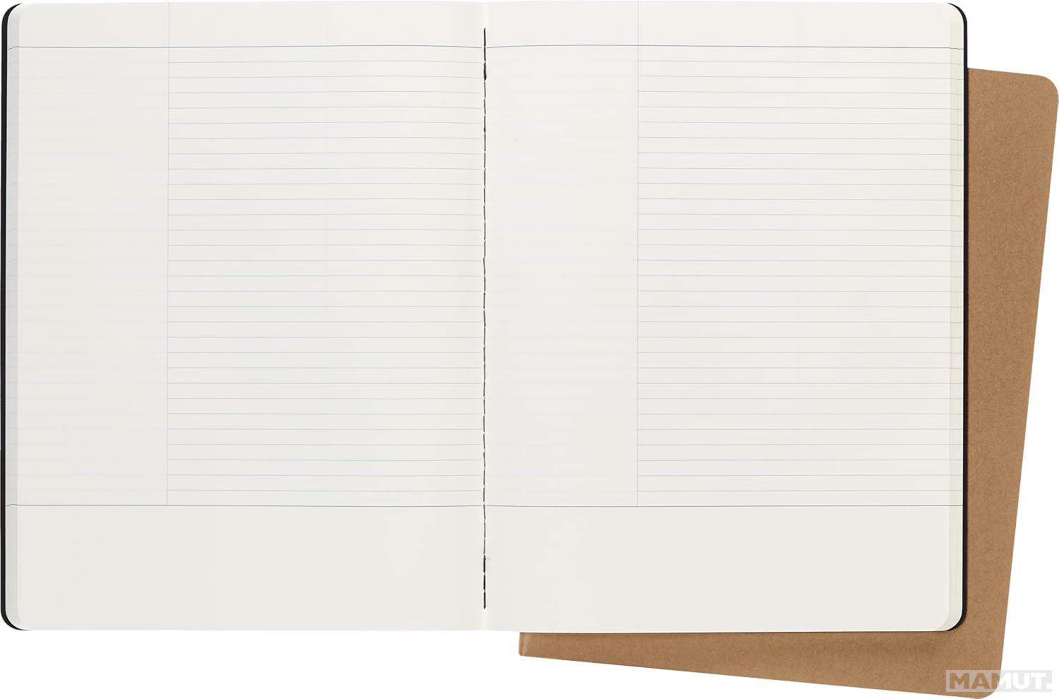 Set dva notesa MOLESKINE Black & Kraft, 19x25 cm, mek povez 