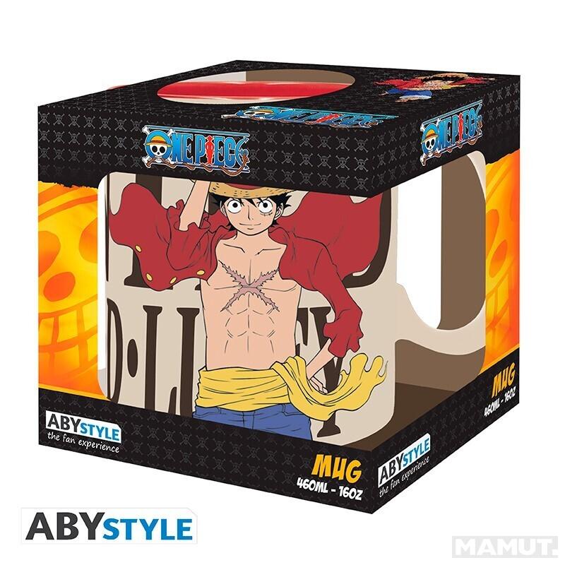 Šolja 460ml ONE PIECE Luffy & Wanted 