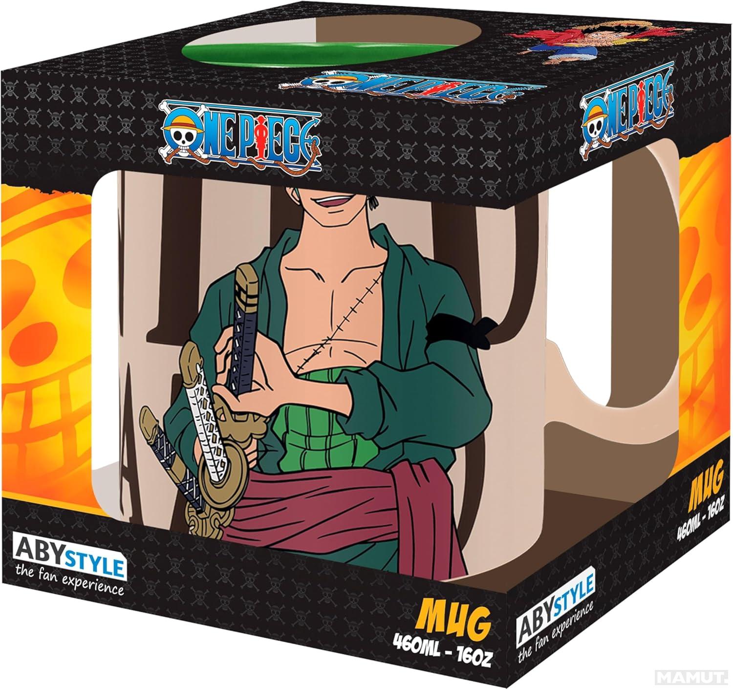Šolja 460ml ONE PIECE Zoro & Wanted 
