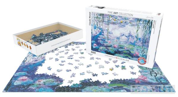 Puzzle WATERLILIES BY CLAUDE MONET 1000kom 