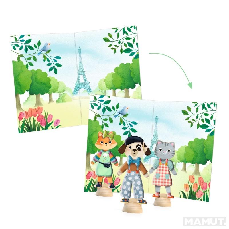 Kreativni set za oblačenje lutkica BONJOUR PARIS 
