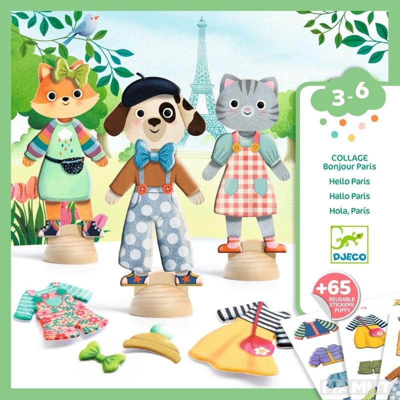 Kreativni set za oblačenje lutkica BONJOUR PARIS 