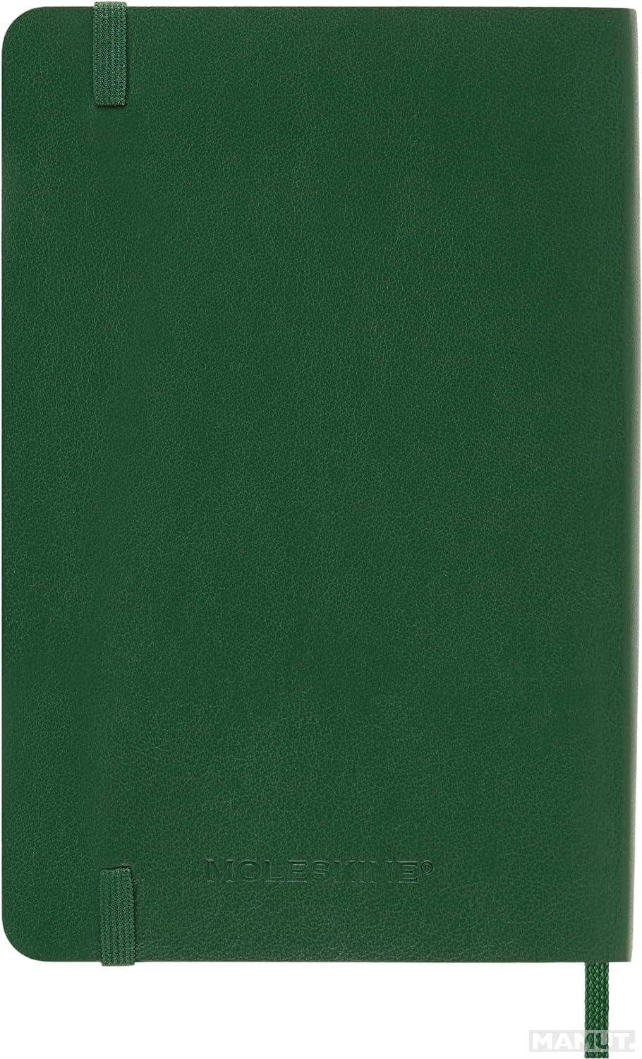 MOLESKINE datumirani nedeljni planer 2025 MP ZELENI 9x14cm 