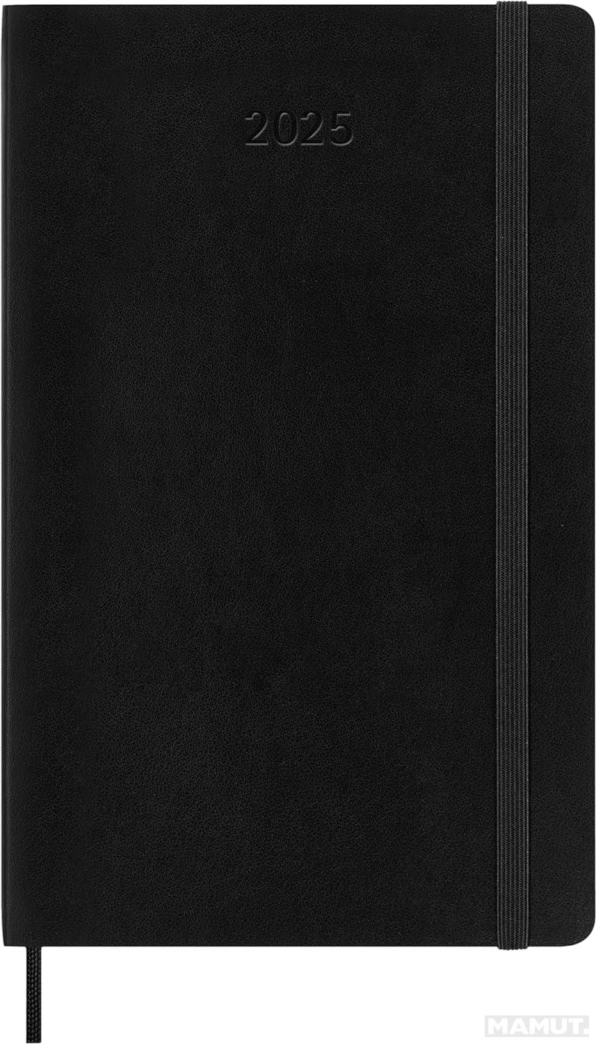 MOLESKINE datumirani nedeljni planer 2025 MP CRNI 13x21cm 