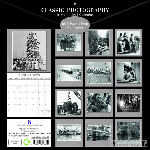 Zidni kalendar CLASSIC PHOTOGRAPHY 2025 