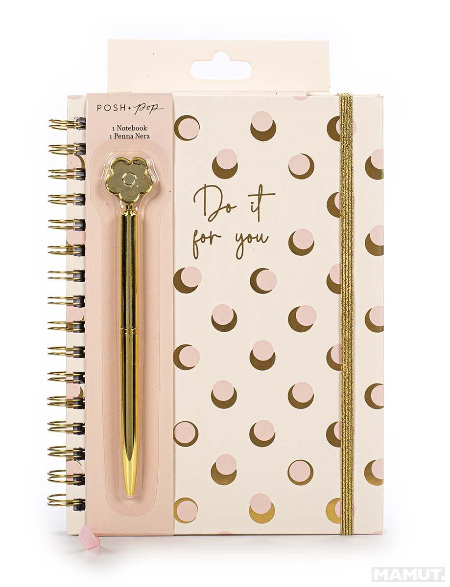 Notes na linije i olovka POSH POP Dot 