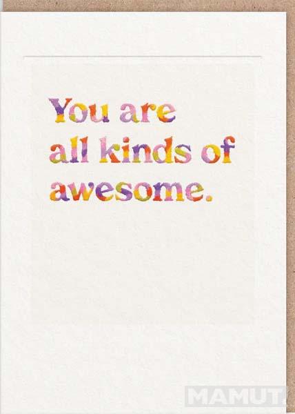 Čestitka YOU ARE ALL KINDS OF AWESOME 