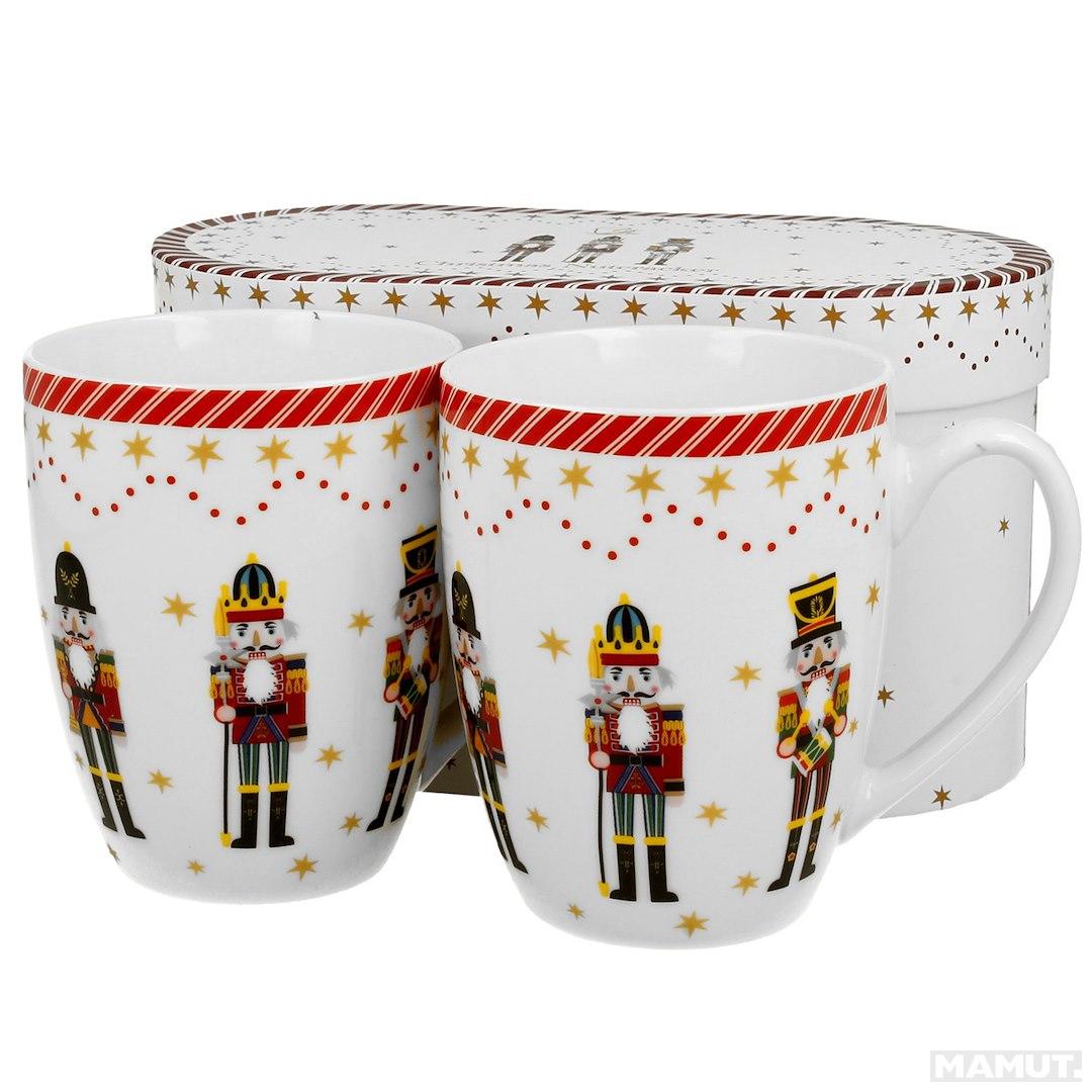 Novogodišnje šolje CHRISTMAS NUTCRACKER 2 kom u poklon kutiji 