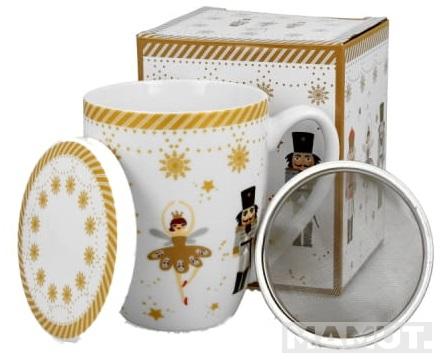 Novogodišnja šolja sa infuzerom CHRISTMAS BALLERINA 