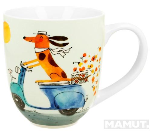 XXL šolja DOG'S WORLD - DOG ON A SCOOTER 1000ml 