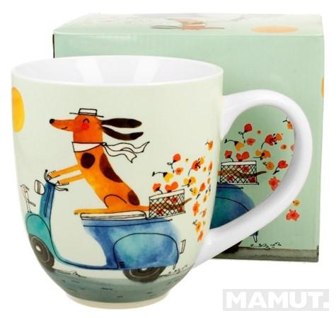 XXL šolja DOG'S WORLD - DOG ON A SCOOTER 1000ml 