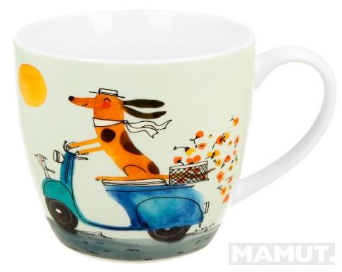 Velika šolja DOG'S WORLD - DOG ON A SCOOTER 460ml 