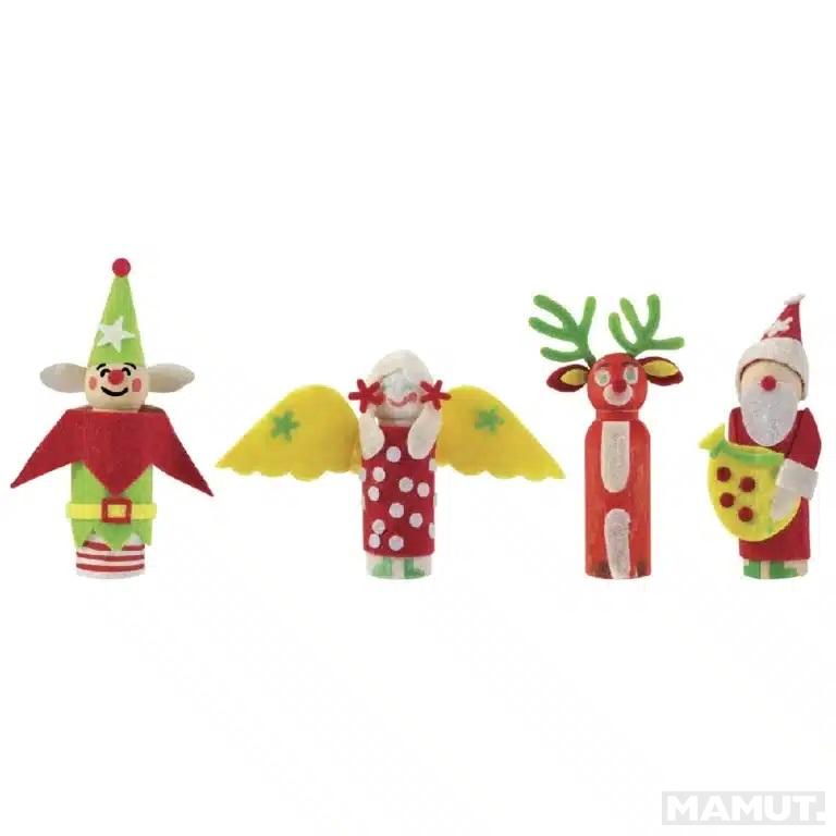 Figurice za dekorisanje NOVA GODINA, 4 kom 