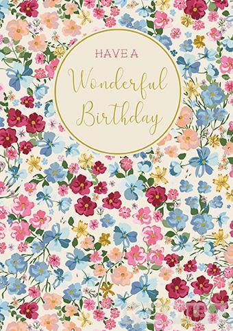 Rođendanska čestitka DITSY FLORAL BIRTHDAY 