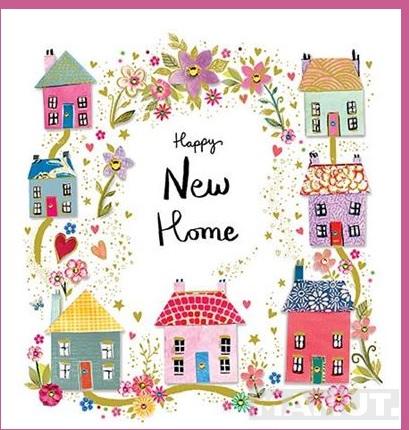 Čestitka za useljenje HAPPY NEW HOME 