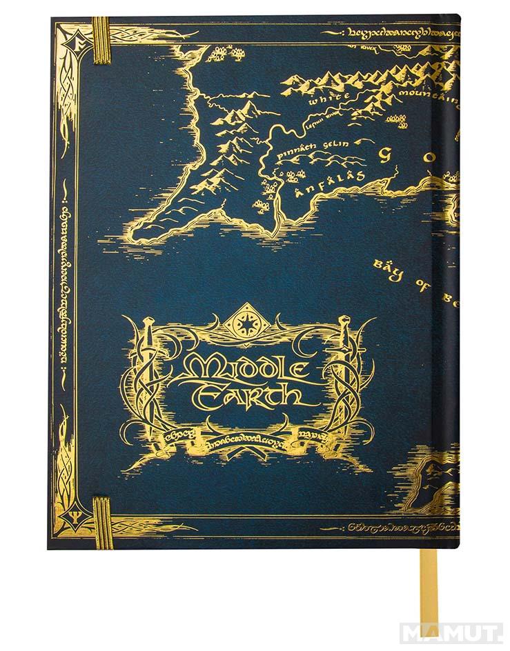 Notes A5 LORD OF THE RINGS Map Of Middle Earth 